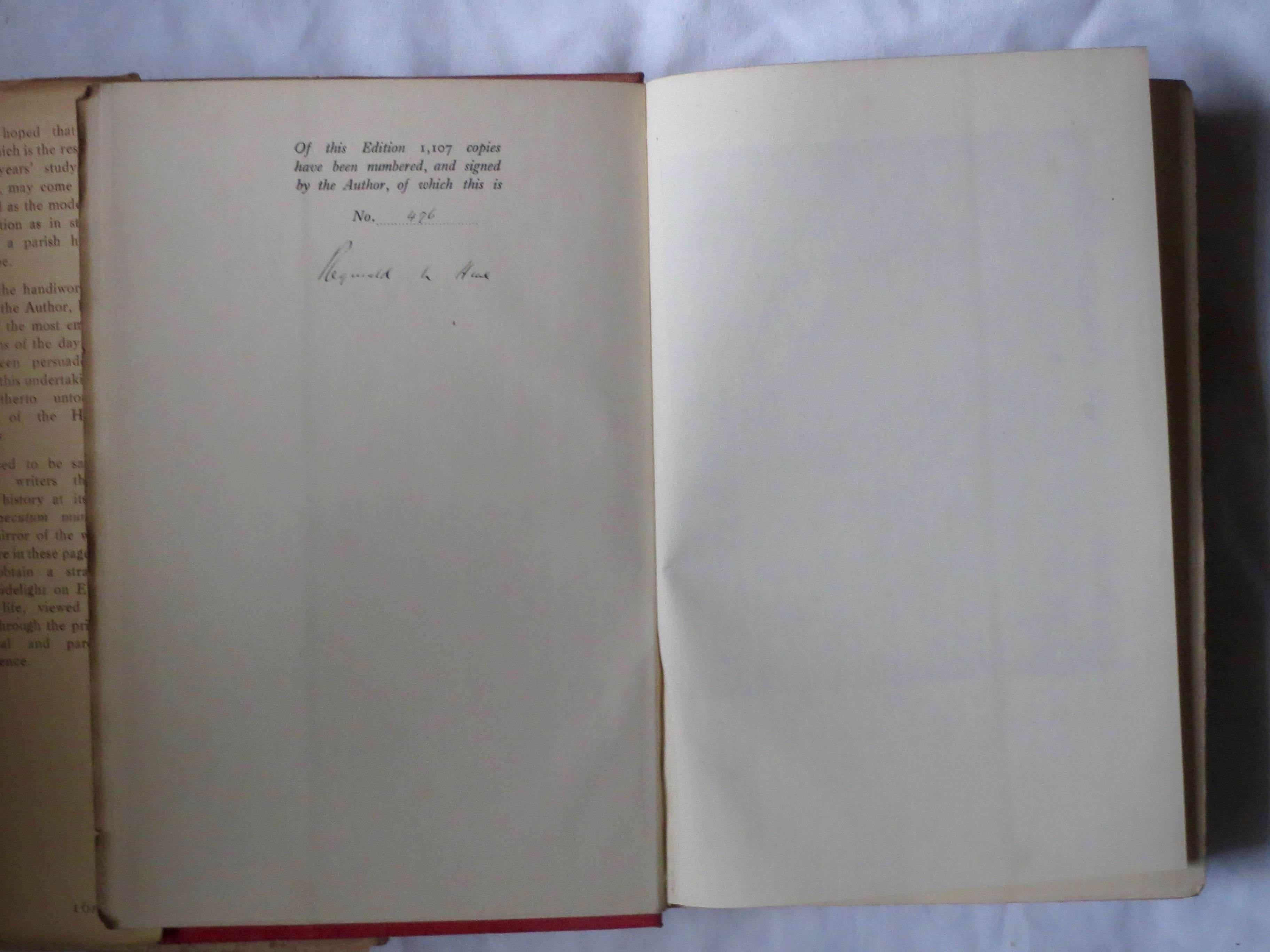 HISTORY OF HITCHIN Two Volumes (1927 & 1929 Limited Editions